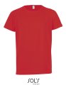 Kinder Sportshirt Raglan Sols 01166 Rood